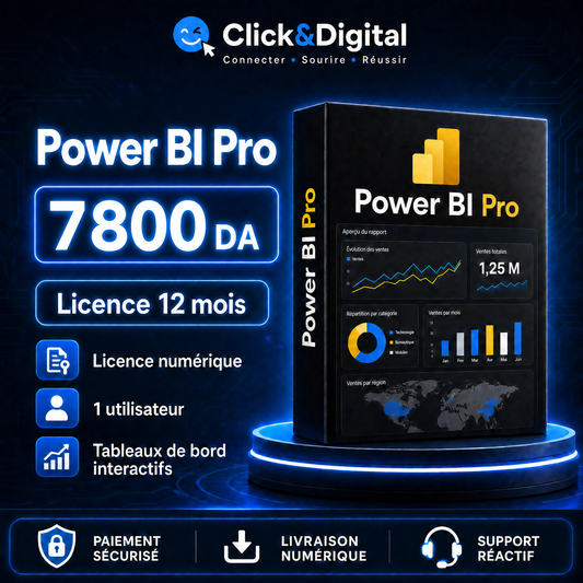 Power BI Pro – ترخيص لمدة 12 شهرًا