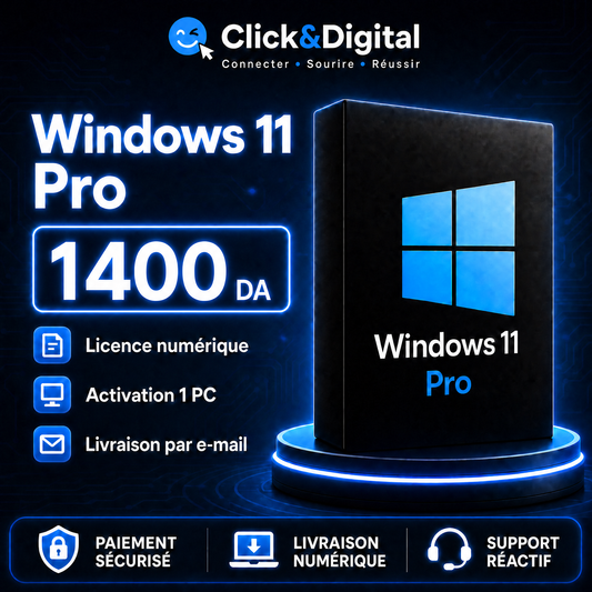 Windows 11 Pro – ترخيص رقمي الجزائر